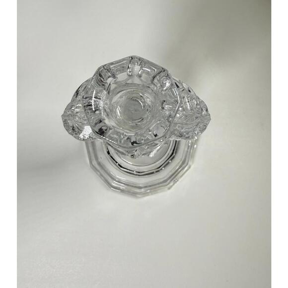 Vintage 24% Lead Crystal Tall Nutcracker Candle Houlder - Picture 2 of 7